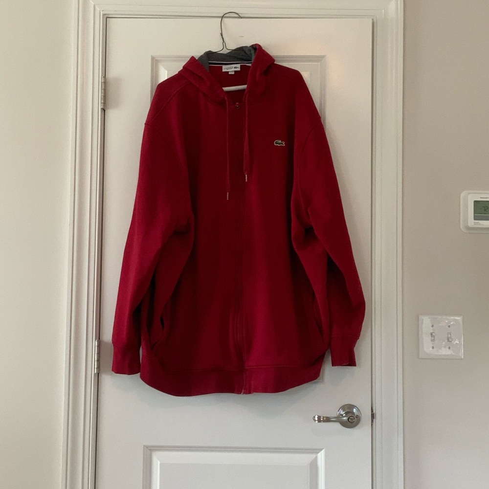 Amazing red Lacoste jacket.